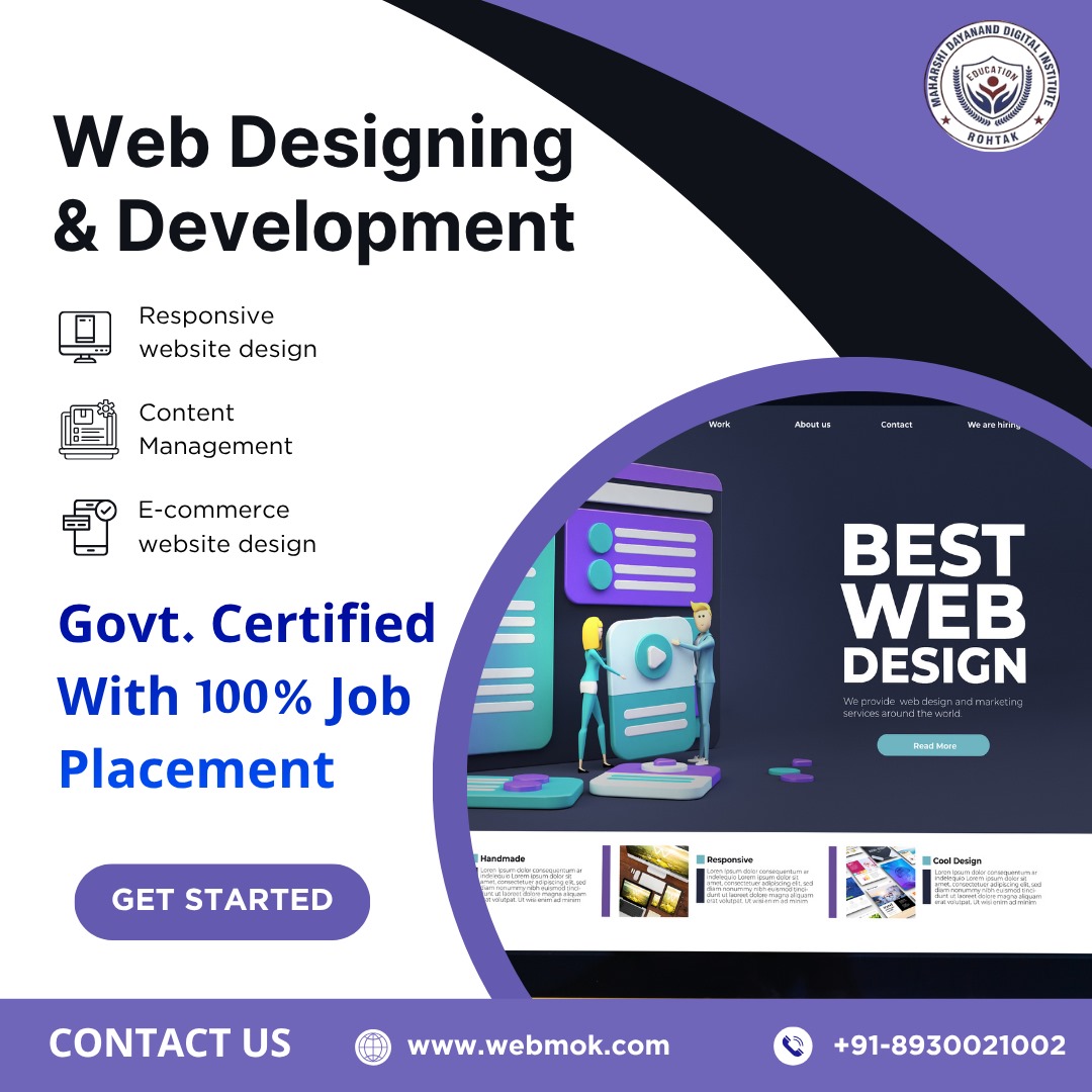 Website Development Course in Rohtak | Best Web Designing Institute – MDDI