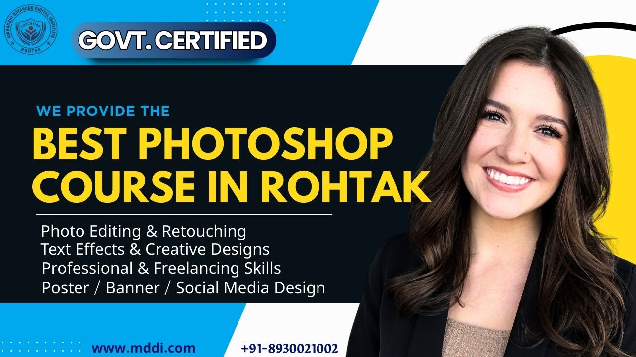 Best Photoshop Course Institute in Rohtak and Gurugram